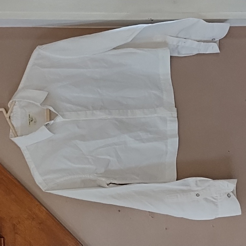 Rag & Bone 100% Cotton Boxy Button Up Collared Blouse, Size 6